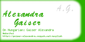 alexandra gaiser business card